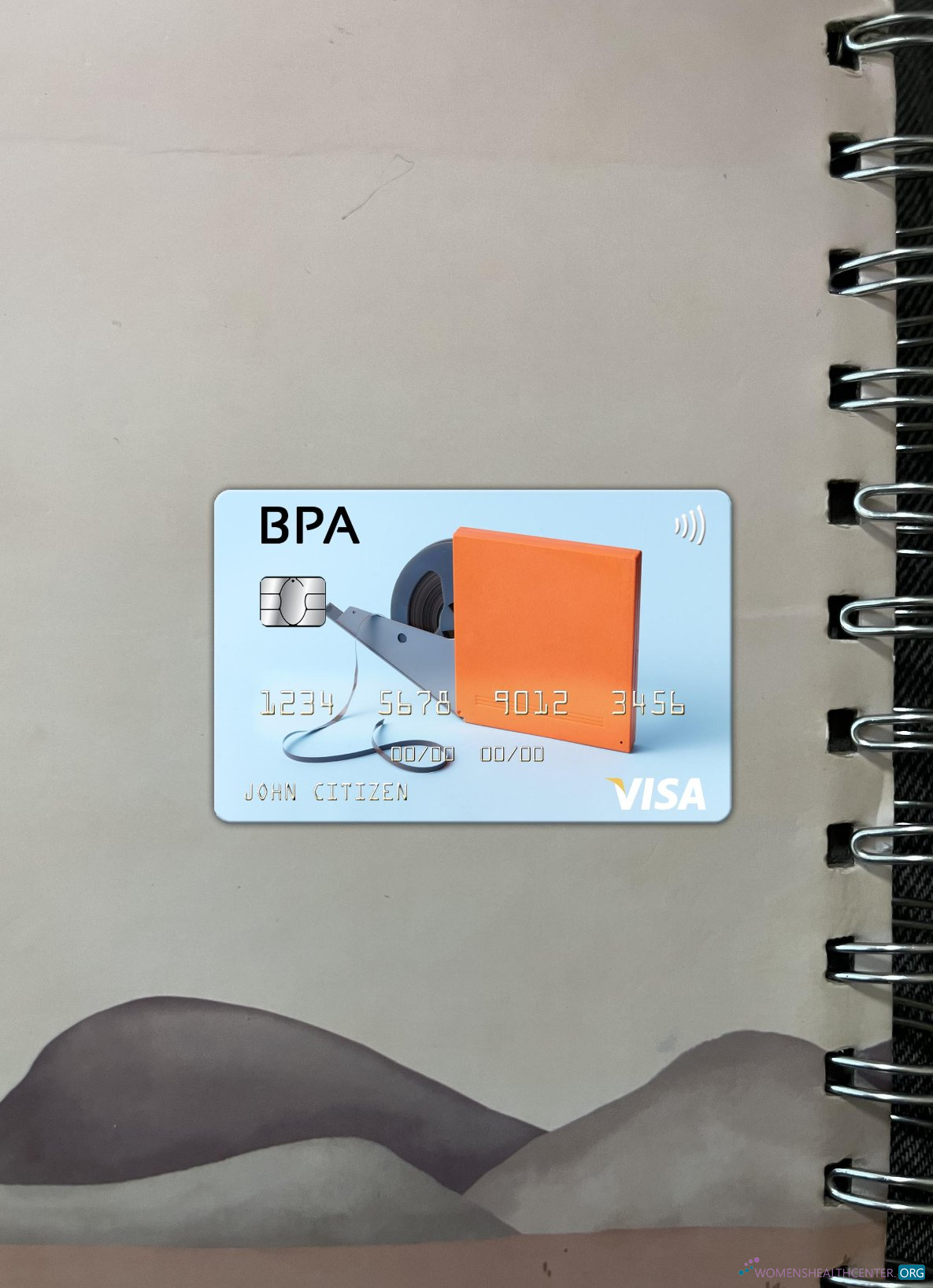 Download Andorra Banca Privada d'Andorra (BPA) visa card photolook front Photoshop template